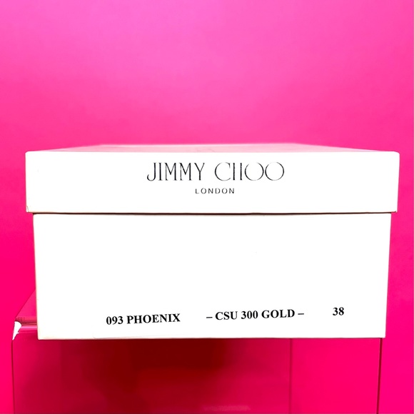 Jimmy Choo Phoenix Gold Platform Wedge ➡️ FLAWS ⬅️ - Picture 12 of 14